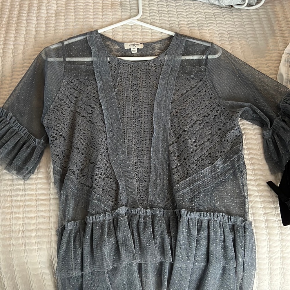 Umgee boutique top. Never worn! See-through lace.